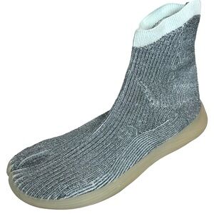 Ilysm Tabi split toe‎ blue Knit High-Top Sneakers metallic